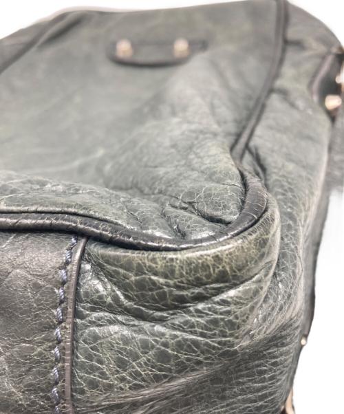 BALENCIAGA（バレンシアガ）BALENCIAGA (バレンシアガ) クラシックリポーターショルダーバッグ グリーンの古着・服飾アイテム