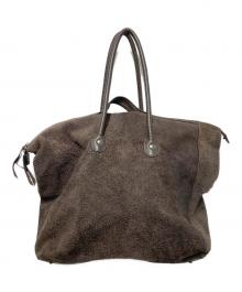 MM6 Maison Margiela（エムエムシックスメゾンマルジェラ）の古着「スエードトートバッグ」｜ブラウン