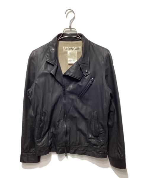 SLOWGUN（スロウガン）SLOWGUN (スロウガン) レザーライダースジャケット ブラック サイズ:3の古着・服飾アイテム