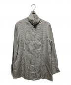 Salvatore Ferragamoサルヴァトーレ フェラガモ）の古着「シルクシャツ」｜グレー×ホワイト