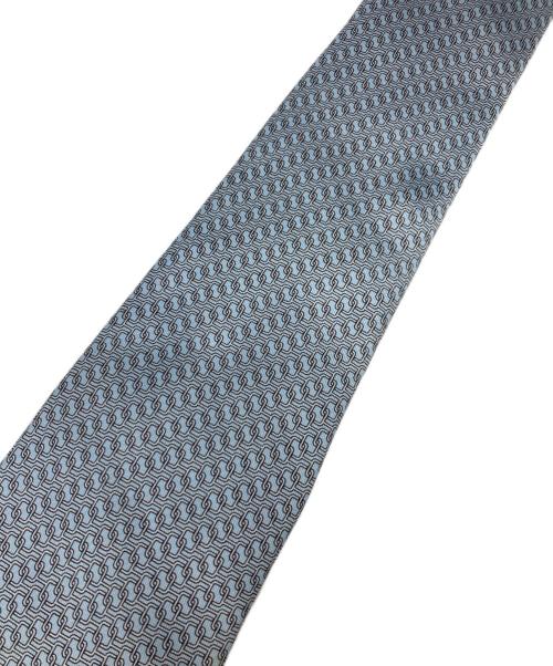 HERMES（エルメス）HERMES (エルメス) シルクネクタイ ブルー サイズ:-の古着・服飾アイテム