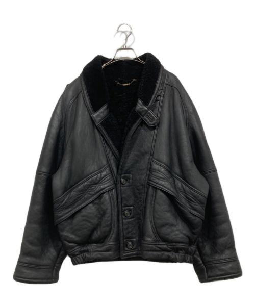 linea pelle（リネアペレ）linea pelle (リネアペレ) レザージャケット ブラック サイズ:Lの古着・服飾アイテム