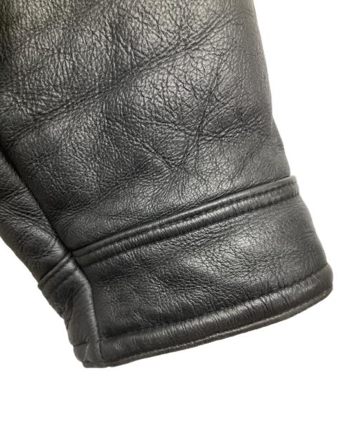 linea pelle（リネアペレ）linea pelle (リネアペレ) レザージャケット ブラック サイズ:Lの古着・服飾アイテム