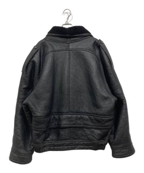 linea pelle（リネアペレ）linea pelle (リネアペレ) レザージャケット ブラック サイズ:Lの古着・服飾アイテム