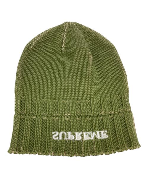 SUPREME（シュプリーム）SUPREME (シュプリーム) Over Print Beanie グリーンの古着・服飾アイテム