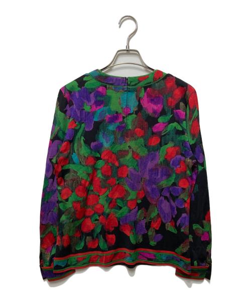 LEONARD（レオナール）LEONARD (レオナール) 水彩画プリントブラウス マルチカラー サイズ:Ｍの古着・服飾アイテム