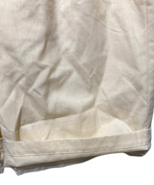 LES SIX（レ シス）LES SIX (レ シス) カスリワイドショートパンツ アイボリーの古着・服飾アイテム