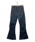 KOZABUROコウザブロウ）の古着「フレアデニムパンツ」｜インディゴ
