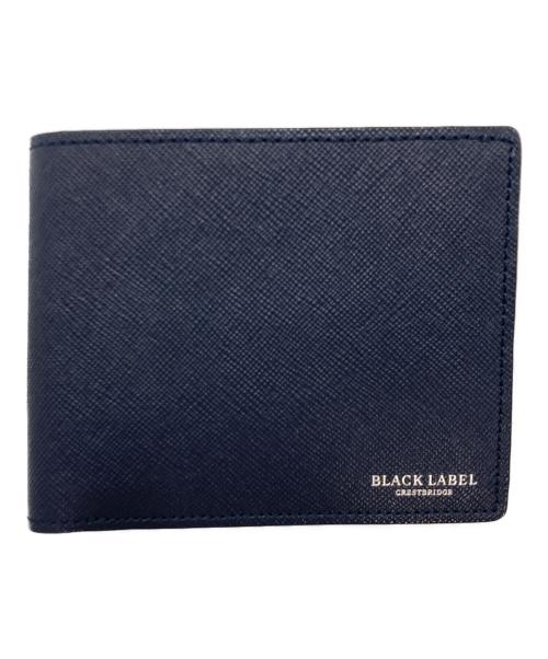 BLACK LABEL CRESTBRIDGE（ブラックレーベル クレストブリッジ）BLACK LABEL CRESTBRIDGE (ブラックレーベル クレストブリッジ) 2つ折り財布 ネイビーの古着・服飾アイテム