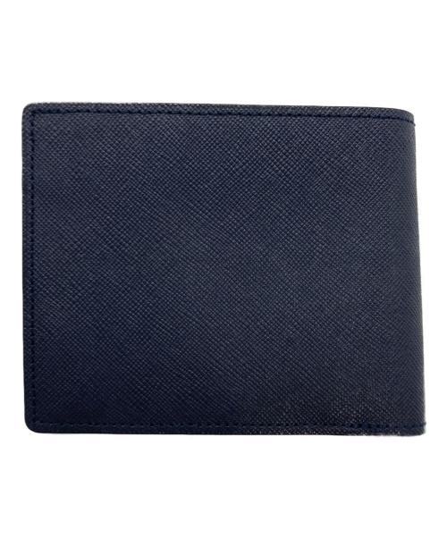 BLACK LABEL CRESTBRIDGE（ブラックレーベル クレストブリッジ）BLACK LABEL CRESTBRIDGE (ブラックレーベル クレストブリッジ) 2つ折り財布 ネイビーの古着・服飾アイテム