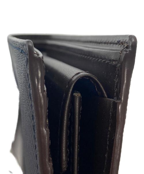 BLACK LABEL CRESTBRIDGE（ブラックレーベル クレストブリッジ）BLACK LABEL CRESTBRIDGE (ブラックレーベル クレストブリッジ) 2つ折り財布 ネイビーの古着・服飾アイテム