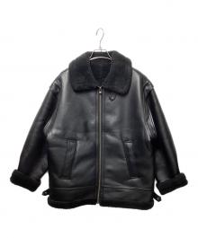 SLOBE IENA（スローブ イエナ）の古着「フェイクムートン2WAY B-3ブルゾン」｜ブラック