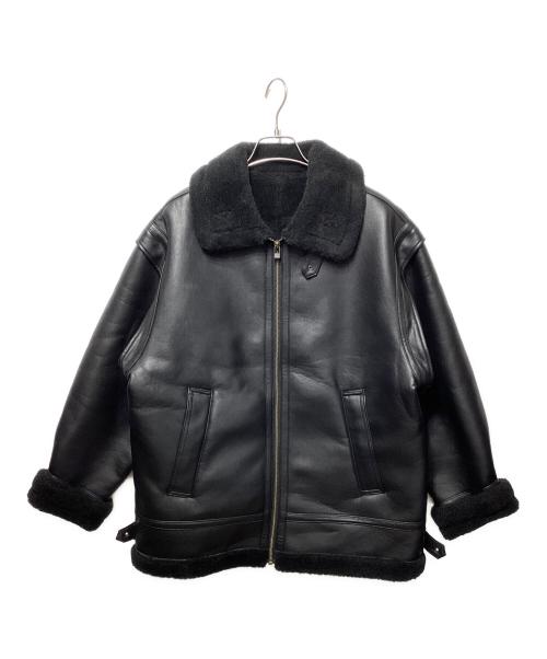 SLOBE IENA（スローブ イエナ）SLOBE IENA (スローブ イエナ) フェイクムートン2WAY B-3ブルゾン ブラック サイズ:FREEの古着・服飾アイテム