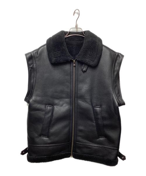 SLOBE IENA（スローブ イエナ）SLOBE IENA (スローブ イエナ) フェイクムートン2WAY B-3ブルゾン ブラック サイズ:FREEの古着・服飾アイテム