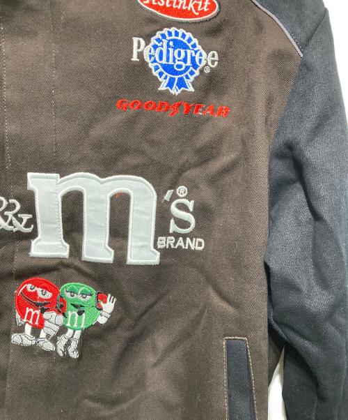 JH Design（ジェイエイチデザイン）JH Design (ジェイエイチデザイン) M&M ワッペンジャケット ブラウン×ブラック サイズ:Lの古着・服飾アイテム