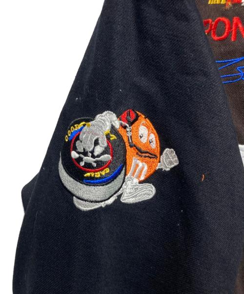 JH Design（ジェイエイチデザイン）JH Design (ジェイエイチデザイン) M&M ワッペンジャケット ブラウン×ブラック サイズ:Lの古着・服飾アイテム