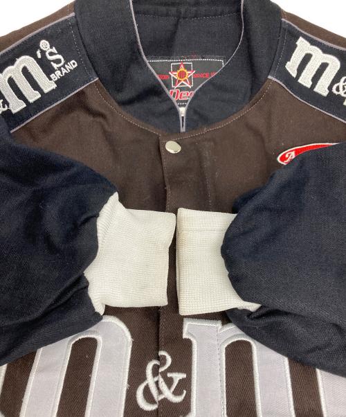 JH Design（ジェイエイチデザイン）JH Design (ジェイエイチデザイン) M&M ワッペンジャケット ブラウン×ブラック サイズ:Lの古着・服飾アイテム