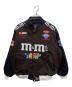 JH Design（ジェイエイチデザイン）の古着「M&M ワッペンジャケット」｜ブラウン×ブラック
