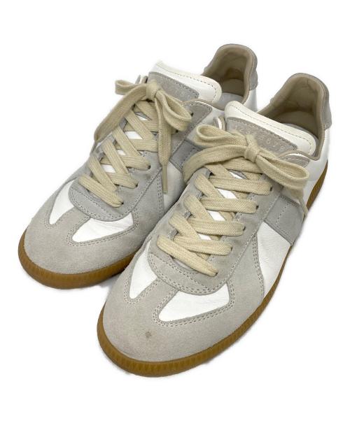 Maison Margiela 22（メゾンマルジェラ）Maison Margiela 22 (メゾンマルジェラ) ジャーマントレーナー グレー×ホワイト サイズ:36.5の古着・服飾アイテム