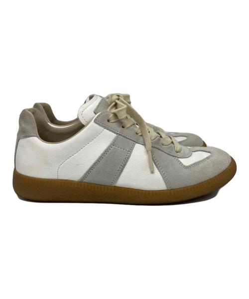 Maison Margiela 22（メゾンマルジェラ）Maison Margiela 22 (メゾンマルジェラ) ジャーマントレーナー グレー×ホワイト サイズ:36.5の古着・服飾アイテム