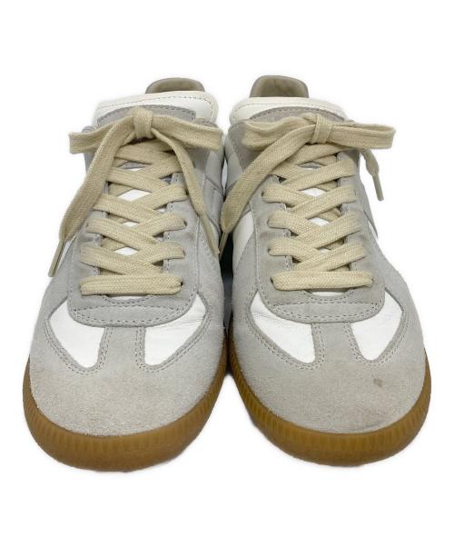 Maison Margiela 22（メゾンマルジェラ）Maison Margiela 22 (メゾンマルジェラ) ジャーマントレーナー グレー×ホワイト サイズ:36.5の古着・服飾アイテム