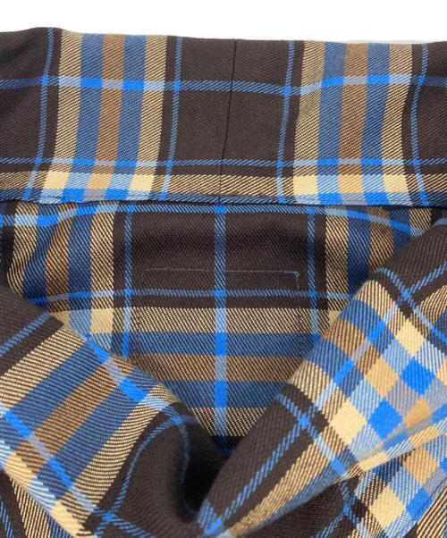 J.branche（ジェイブランシェ）J.branche (ジェイブランシェ) チェックワンピース ブルー×ブラウン サイズ:Ｍの古着・服飾アイテム