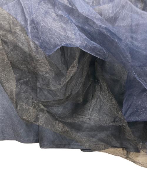 Dickies（ディッキーズ）Dickies (ディッキーズ) FRAY ID (フレイ アイディー) チュールコンビジャンパードレス インディゴの古着・服飾アイテム