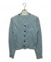 Mardi Mercredi（マルディメクルディ）の古着「RACCOON BLENDED CARDIGAN V NECK SPADE」｜スカイブルー