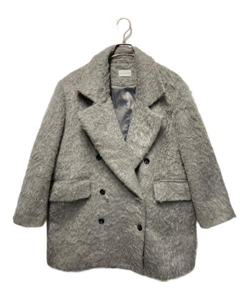 la belle etude（ラベルエチュード）la belle etude (ラベルエチュード) シャギーコート グレーの古着・服飾アイテム