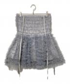 Honey mi Honeyハニーミーハニー）の古着「チュールフリルキャミソール」｜グレー