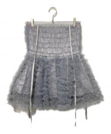 Honey mi Honey（ハニーミーハニー）の古着「チュールフリルキャミソール」｜グレー