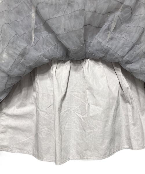 Honey mi Honey（ハニーミーハニー）Honey mi Honey (ハニーミーハニー) チュールフリルキャミソール グレー サイズ:FREEの古着・服飾アイテム