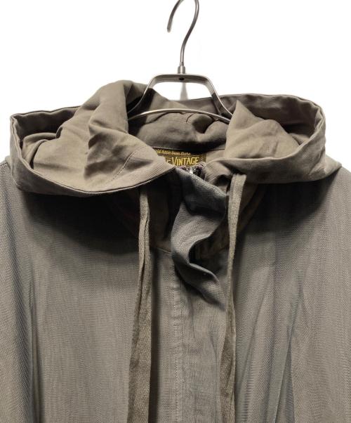 Belle vintage（ベル ヴィンテージ）Belle vintage (ベル ヴィンテージ) ロングチュールフーデッドコート カーキの古着・服飾アイテム