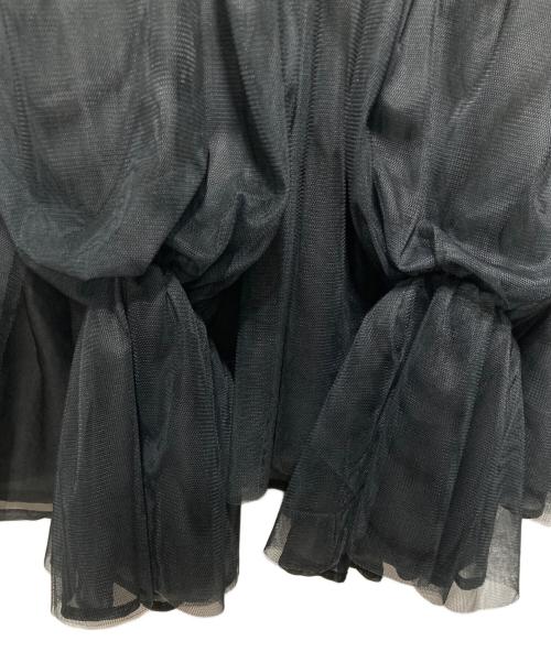 Belle vintage（ベル ヴィンテージ）Belle vintage (ベル ヴィンテージ) レースチョーカーチュールブラウス ブラック サイズ:freeの古着・服飾アイテム