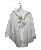 BALENCIAGAバレンシアガ）の古着「ボウタイシャツブラウス」｜ホワイト