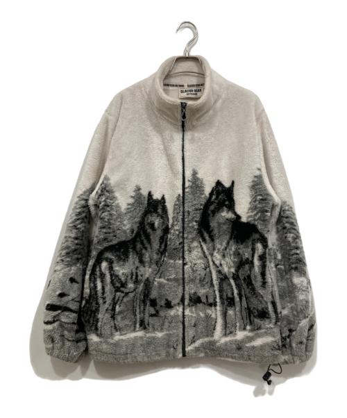 glacier gear（グレイシャー・ギア）glacier gear (グレイシャー・ギア) フリースジャケット ホワイト サイズ:Mの古着・服飾アイテム