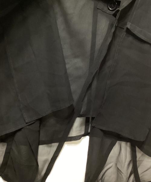 LIMI feu（リミフゥ）LIMI feu (リミフゥ) シフォンドレープジャケット ブラック サイズ:2の古着・服飾アイテム
