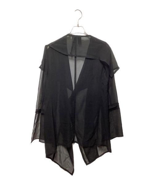 LIMI feu（リミフゥ）LIMI feu (リミフゥ) シフォンドレープジャケット ブラック サイズ:2の古着・服飾アイテム