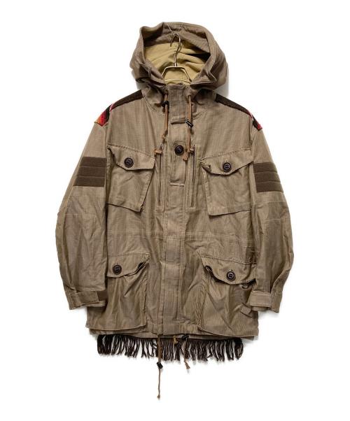 JUNYA WATANABE MAN（ジュンヤワタナベマン）JUNYA WATANABE MAN (ジュンヤワタナベマン) Jamiroquai Jay Kay (ジャミロクワイ ジェイケイ) フーデッドジャケット ベージュ サイズ:Sの古着・服飾アイテム