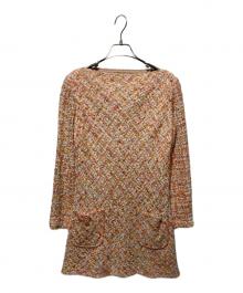 JUNYA WATANABE COMME des GARCONS（(ジュンヤワタナベ コムデギャルソン）の古着「ツイードワンピース」｜オレンジ×ホワイト