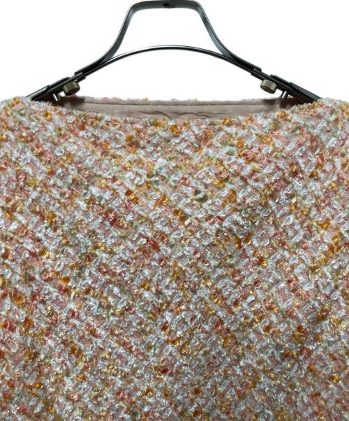 JUNYA WATANABE COMME des GARCONS（(ジュンヤワタナベ コムデギャルソン）JUNYA WATANABE COMME des GARCONS ((ジュンヤワタナベ コムデギャルソン) ツイードワンピース オレンジ×ホワイト サイズ:Ｓの古着・服飾アイテム