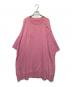 MM6 Maison Margiela（エムエムシックスメゾンマルジェラ）の古着「ダメージ加工スウェットワンピース」｜ピンク