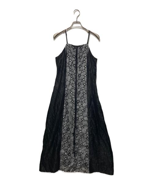 sahara（サハラ）sahara (サハラ) Flower Lace Shiny Dress ブラック サイズ:freeの古着・服飾アイテム
