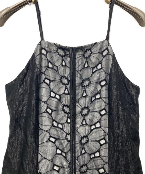 sahara（サハラ）sahara (サハラ) Flower Lace Shiny Dress ブラック サイズ:freeの古着・服飾アイテム