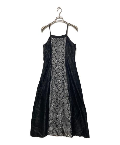 sahara（サハラ）sahara (サハラ) Flower Lace Shiny Dress ブラック サイズ:freeの古着・服飾アイテム
