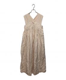 HYKE（ハイク）の古着「LINEN MAXI DRESS」｜ベージュ