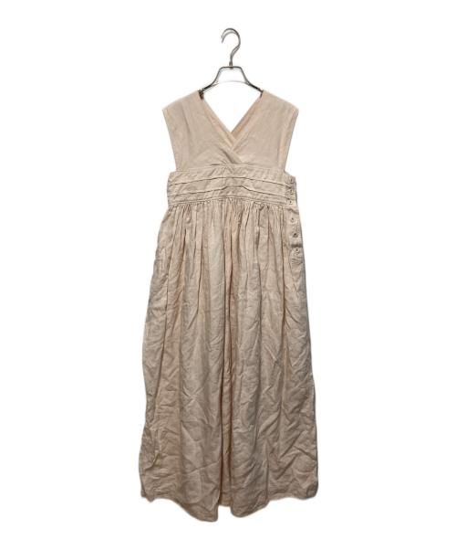 HYKE（ハイク）HYKE (ハイク) LINEN MAXI DRESS ベージュ サイズ:Freeの古着・服飾アイテム