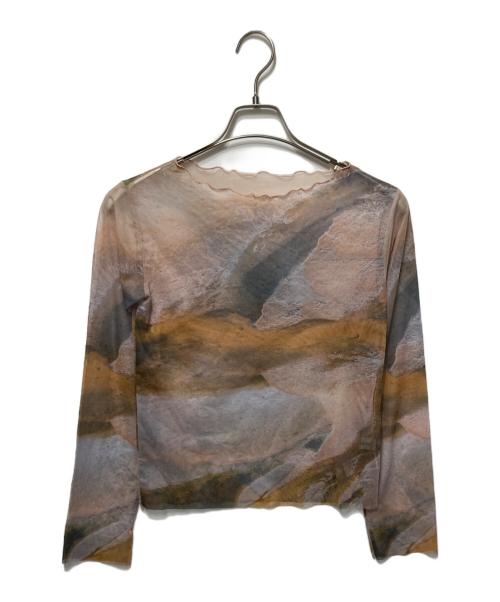 sahara（サハラ）sahara (サハラ) メッシュカットソー マルチカラー サイズ:freeの古着・服飾アイテム