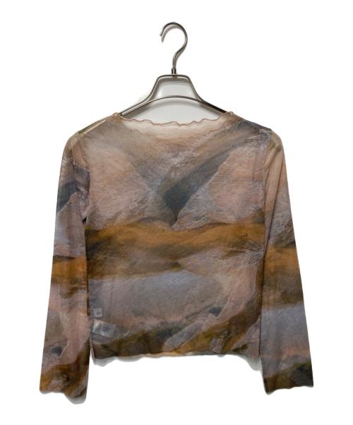 sahara（サハラ）sahara (サハラ) メッシュカットソー マルチカラー サイズ:freeの古着・服飾アイテム