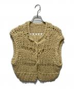 TODAYFULトゥデイフル）の古着「Chunky Hand Knitvest」｜ベージュ